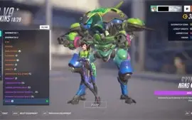 CONTA OW2, MUITAS SKINS, 3 ARMAS DOURADAS, TOKENS DA LIGA