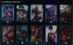 Conta gold com muitas skins e espolios mais de 200 reais gas