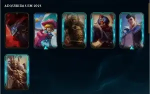 Conta gold com muitas skins e espolios mais de 200 reais gas