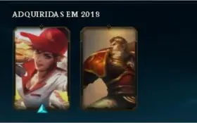 Conta gold com muitas skins e espolios mais de 200 reais gas