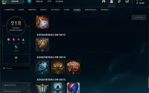 VENDO CONTA MAIN DESDE 2013 COM 9 SKINS LENDÁRIAS E MAIS!