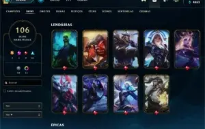 VENDO CONTA MAIN DESDE 2013 COM 9 SKINS LENDÁRIAS E MAIS!