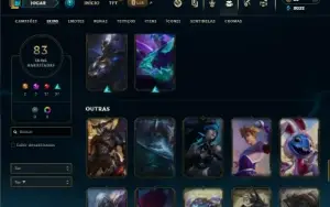 Prata 3 com 105 Champs e 83 Skins ( TOP / JG )