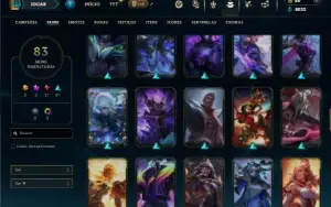 Prata 3 com 105 Champs e 83 Skins ( TOP / JG )