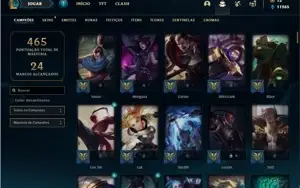 Conta prata 4 com 142 Champs e 122 Skins + 4 Vitoriosas