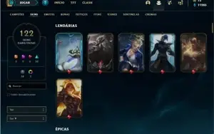 Conta prata 4 com 142 Champs e 122 Skins + 4 Vitoriosas