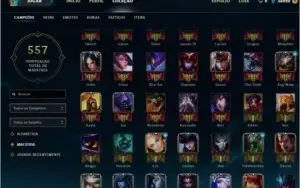 Conta League of Legends 364 skins