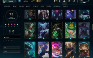 Unranked com 150 Champs e 79 Skins (SUP / MID)