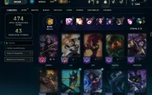 Unranked com 150 Champs e 79 Skins (SUP / MID)