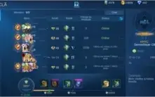 MOBILE LEGENDS MUITA SKIN CLÃ PRÓPRIO MEMBRO ESTRELA DIMAS