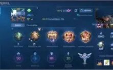 MOBILE LEGENDS MUITA SKIN CLÃ PRÓPRIO MEMBRO ESTRELA DIMAS