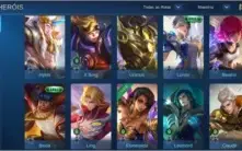 MOBILE LEGENDS MUITA SKIN CLÃ PRÓPRIO MEMBRO ESTRELA DIMAS