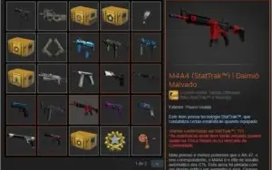 Steam - CS:GO com R$200,00 em skins