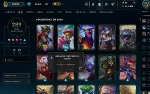Conta Do Lol 2015 289 Skins Tops E Todos Os Champs