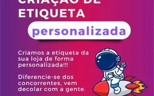 Criação de Arte de Etiqueta Personalizada pra Loja Tag