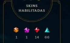 Vendo conta lol 5 anos + 170 skins