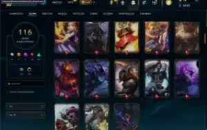 Conta mestre, Top 1 Sylas BR, Todos os campeões, 116 Skins
