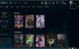 Conta League of Legends, Diamante 1,all champs+ de 300 skins