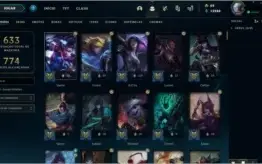 Conta League of Legends, Diamante 1,all champs+ de 300 skins