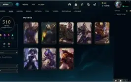 Conta League of Legends, Diamante 1,all champs+ de 300 skins