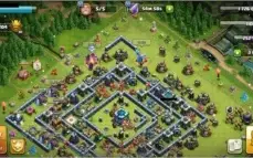 Clash of Clans - CV13 raro 99% full + enfeites raros