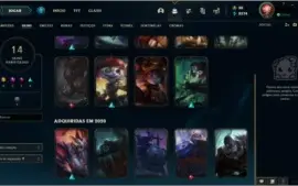 Conta LoL, Ouro l, Várias Skins