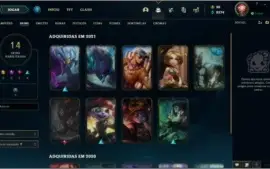 Conta LoL, Ouro l, Várias Skins