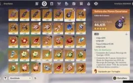 CONTA KAZUHA+ESPADA DA LIBERDADE+CHILDE+HARPA CELESTIAL