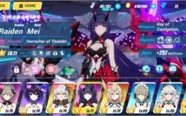 Conta Honkai Impact Muitos banner e armas