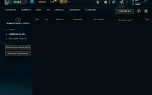 Unranked com 25 Champs e 6 Skins + 8 Fragmentos