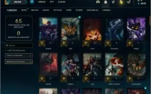 Conta unranked com 93 champs e 79 skins