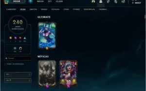 Conta LoL - GM - 240 Skins - Todos os Campeões - Negociável