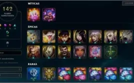 CONTA DE LOL OURO 4 - NÍVEL 290 - 100+ CHAMPS