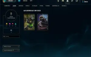 Conta Diamante 1 com 22 Champs e 2 Skins + 8 Fragmentos