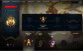 CONTA DE LOL OURO 1 // 4 SKINS // MMR ALTO