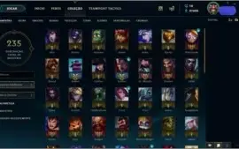 ACC COM 41K ESSÊNCIA AZUL 92 CHAMPS E 45 SKINS POR R$ 185,99