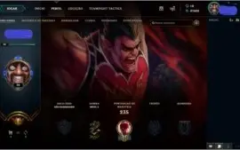 ACC COM 41K ESSÊNCIA AZUL 92 CHAMPS E 45 SKINS POR R$ 185,99