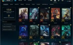 Conta League of Legends Platina 3(54% WR) 5 Skins Lendárias
