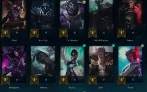 Conta League of Legends Platina 3(54% WR) 5 Skins Lendárias