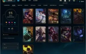 Conta League of Legends Platina 3(54% WR) 5 Skins Lendárias