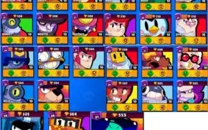 CONTA BRAWL NVL 181 + 50 BRAWLERS FULL