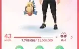 Conta Pokémon Go level 43