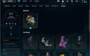 Conta platina 4 com 430 SKINS e TODOS os champs