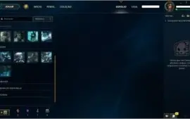 Conta League Of Legends - Ouro 5 - 44 Campeoes + 7 Skins