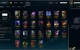 Conta League Of Legends - Ouro 5 - 44 Campeoes + 7 Skins