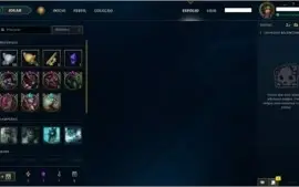 Conta League Of Legends - Ouro 5 - 44 Campeoes + 7 Skins