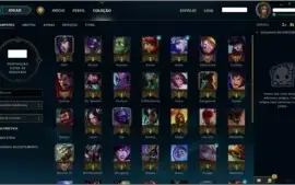 Conta League Of Legends - Ouro 5 - 44 Campeoes + 7 Skins