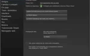 Steam com CS:GO Patente Águia Lendária e 167 Conquistas