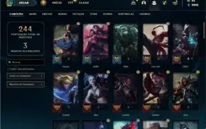Conta Mestre com 71 Champs e 30 Skins