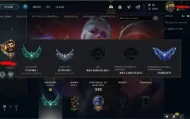 Conta platina 1 mmr buffado